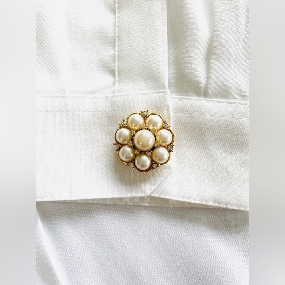 Pair Button Covers | Upcycled Vintage | Handmade - Picture 3 of 6